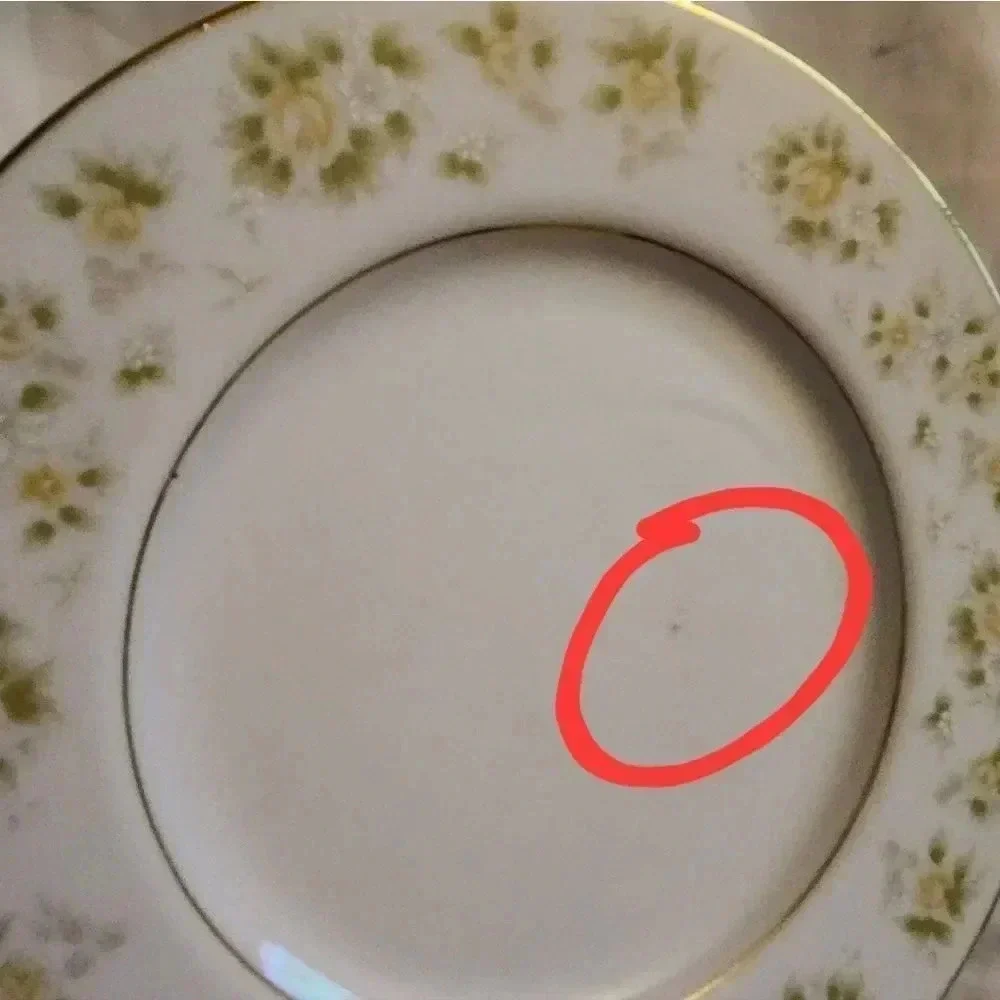 A set of 5 salad/dessert plates‎